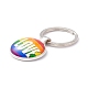 Glas-Schlüsselanhänger im Pride-Stil KEYC-F033-01G-3