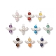 10 шт. подвески из бисера из натуральных и синтетических смешанных драгоценных камней в 10 стилях PALLOY-JF03635-1
