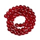 Faceted Glass Round Beads Strands X-GF6mmC47-3