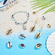 Pandahall – perles en coquillage de cauris galvanisées SHEL-PH0001-34-3