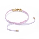 Bracelets de perles de nylon tressés réglables BJEW-JB05290-03-2