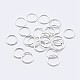 925 anillos redondos de plata esterlina STER-F036-03S-0.5x3-1