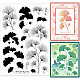 GLOBLELAND Layered Ginkgo Biloba Clear Stamps Autumn Thoughts Silicone Clear Stamp Seals for Cards Making DIY Scrapbooking Photo Journal Album Decoration DIY-WH0167-57-0060-1