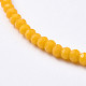 Faceted Rondelle Glass Beaded Necklaces NJEW-JN02568-10-2