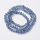 Electroplate Transparent Glass Beads Strands X-EGLA-A034-T4mm-S09-2