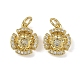 Латунные микро проложить кубического циркония подвески KK-I358-063G-C-1