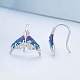 Mermaid Tail Sterling Silver Dangle Earrings JE1142A-2