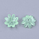 樹脂ビーズキャップ  マルチ花弁  花  ミックスカラー  10x10x2.5mm  穴：1.2mm RESI-T040-028-2
