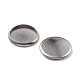 316 Surgical Stainless Steel Cabochon Tray Settings STAS-I187-06A-P-3