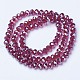 Electroplate Glass Beads Strands EGLA-A034-T1mm-A02-2