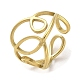 304 anillo dorado de acero inoxidable RJEW-C036-02B-G-1