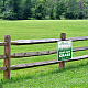 GLOBLELAND 2 Pack Keep Off The Grass Caution Signs Grass Signs Aluminum Grass Warning Signs Metal Grass Safety Signs DIY-GL0003-64A-3