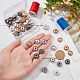 NBEADS 30 Sets Alloy Flower Snap Buttons FIND-NB0003-64-3