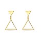 Trendy Brass Dangle Stud Earrings EJEW-BB31759-1