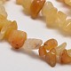 Natural Yellow Aventurine Chip Beads Strands G-L269-36-2
