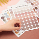 Gorgecraft Polka Dot Pattern Decorative Labels Stickers DIY-GF0003-17-3