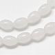 Chapelets de perles d'agate naturelle G-T031-6x9mm-04-1
