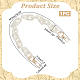 Chaînes de sac à main à maillons rectangulaires en perles d'imitation acrylique FIND-WH0126-254-2