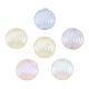Rainbow Iridescent Plating Acrylic Beads OACR-N010-068-2
