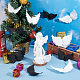 Ph pandahall 24 個 3D プラスチック天使の羽工芸品  ミニ天使の羽の装飾品クリスマスツリーの装飾 diy 工芸品衣装クリスマスパーティーの好意家の装飾  ブラック＆ホワイト FIND-PH0010-71-2