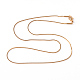 304 Stainless Steel Snake Chain Necklaces X-NJEW-F196-14G-2