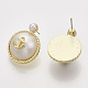 (vente d'usine de fêtes de bijoux) clous d'oreille en alliage PALLOY-S121-139-2