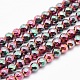 Electroplate Non-magnetic Synthetic Hematite Beads Strands G-L486-C-02-1