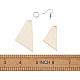 Yilisi diy trapezoide madera natural colgantes kits de fabricación de pendientes DIY-YS0001-15-7