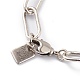 Brass Paperclip Chain Bracelets BJEW-H537-10AS-2