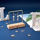 Cheriswelry 26 шт. 26 стильные латунные подвески из прозрачного кубического циркония с микропаве KK-CW0001-05-5
