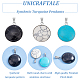 UNICRAFTALE 12Pcs 3 Colors Turquoise Pendant 31mm Dome Turquoise Necklace Pendants Dyed Half Round Charms with 8x3mm Pendant Bails for DIY Necklace Jewelry Making STAS-UN0039-61-5