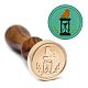 Mayjoydiy Tampon de sceau de cire en forme de hibou AJEW-WH0184-0990-5