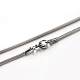 304 Stainless Steel Snake Chain Necklaces STAS-M174-018P-C-1