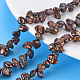 Naturales keshi abalorios de perlas hebras PEAR-S021-028B-3