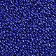 （詰め替えサービスあり）ガラスシードビーズ  不透明な色の光沢の  ラウンド  ブルー  8/0  3mm  穴：1mm  約12 G /袋 SEED-C021-3mm-128-2
