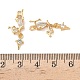 Латунные микропаве прозрачные подвески с фианитом KK-H0526-17G-3