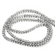 Chapelets de perles en verre transparent drawbench GLAD-Q012-4mm-09-2