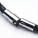 Braided Leather Cord Bracelets BJEW-F291-37A-3