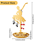 FINGERINSPIRE Dancer Shape Earring Display Stands Metal 8.4 inch High Golden 6 holes Earring Display Holder Jewelry Storage Tray for Long Earrings Ear Studs Rings Jewelry Tower for Retail Trade Show EDIS-WH0016-019B-2