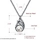Art und Weise Messing hängende Halsketten NJEW-BB23122-6