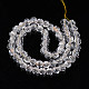 Transparentes craquements perles de verre brins GLAA-N051-05-2