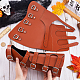 GORGECRAFT 2PCS Archery Hand Bracers Medieval Leather Arm Guards Imitation Leather Gauntlets Wristband Adjustable Retro Adjustable Arm Armor Cuff for Halloween Knight Cosplay Costume AJEW-WH0010-52A-3