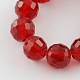 Chapelets de perles en verre transparent GLAA-R095-10mm-22