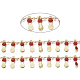 Chaînes de perles de verre faites à la main de 3.28 pied X-CHC-E020-01H-1
