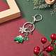 Schlüsselanhänger aus Kunstharz mit Weihnachtsmotiv KEYC-TA00010-5