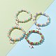 Stretch-Armband aus blickdichten Acrylperlen für Kinder BJEW-JB06498-3