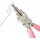 Benecreat 6-in-1 pinze per cauzione acciaio al carbonio pinze a becchi di nylon rosa 6-step multi-size wire looping pinza per il fai da te PT-BC0001-54-6