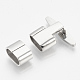 Smooth 201 Stainless Steel T Bar Hook Clasps STAS-R065-70-2