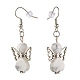 Fairy Natural & Synthetic Howlite Dangle Earring for Girl Women EJEW-JE04655-3