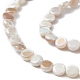 Brins de perles de coquille d'eau douce naturelles plaquées de couleur ab BSHE-G033-04-3